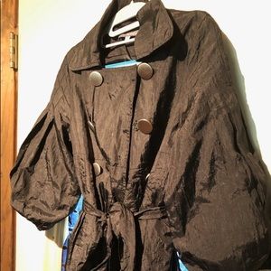 Black half sleeve pea coat